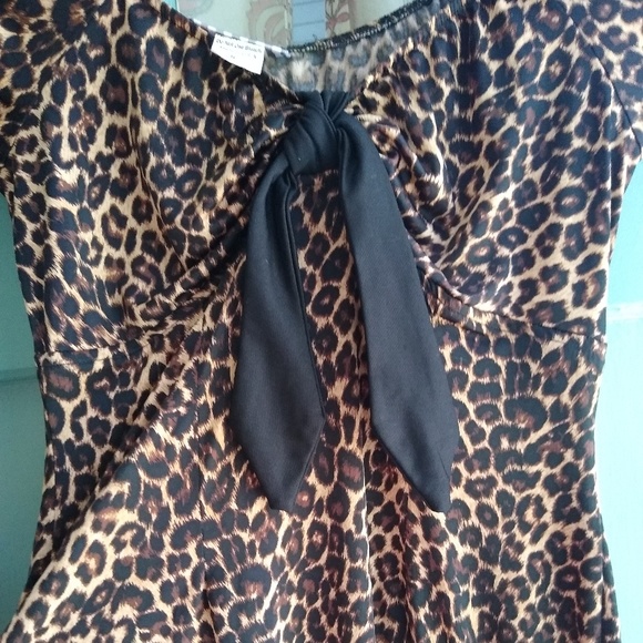 SOLD- BNWOT Pinup Couture S Leopard Natalie Dress - Picture 2 of 5
